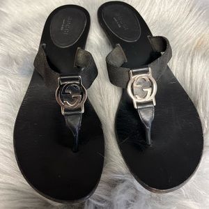 Gucci wedges size 36 (6) still a lot of life, very comfortable. Made in Italy.